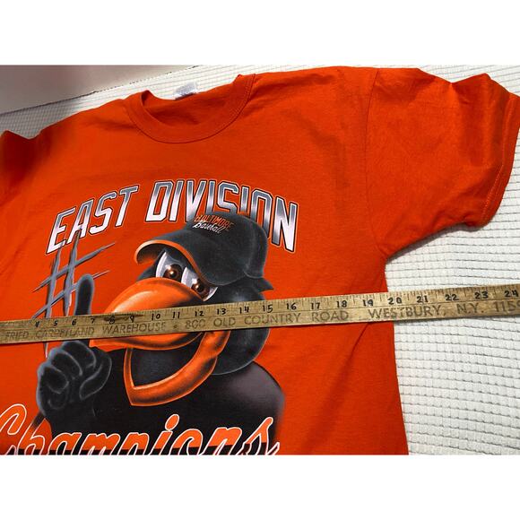 Russell Medium Baltimore Orioles Orange Graphic T-Shirt-2014 Post Season - Picture 3 of 8